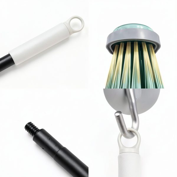 Zthluyc Light Green Broom Soft Bristles Multi Surface-4