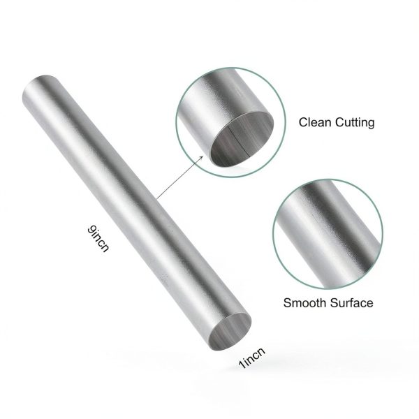 Rocaris 1018 Carbon Steel Rod 9 Inch Industrial Metal Bar-1