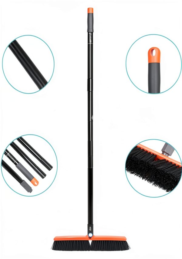 TreeLen 18 Inch Push Broom Heavy Duty Multi Surface Cleaning-4