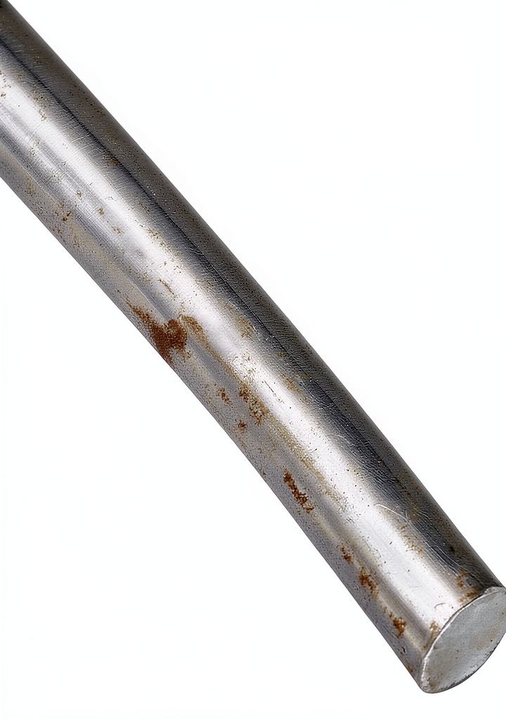 Installing 1018 Steel Rod 1.25 Inch Diameter 24 Inch Length on a workbench in a makerspace