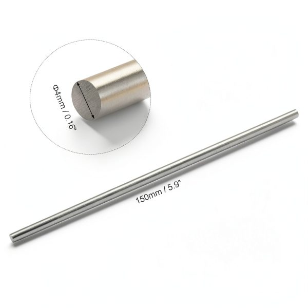uxcell High Speed Steel Rods Round Metal Industrial Parts-1
