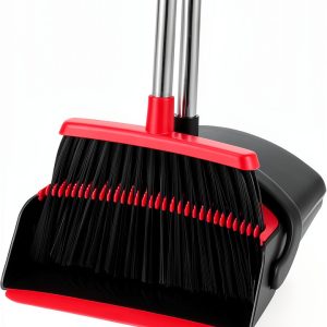 BSKLIN Broom Dustpan Set Adjustable Length Carpet Cleaning-0