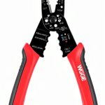 Wire Stripper WGGE WG-015 Professional 8" Red/Black High Carbon Steel-0