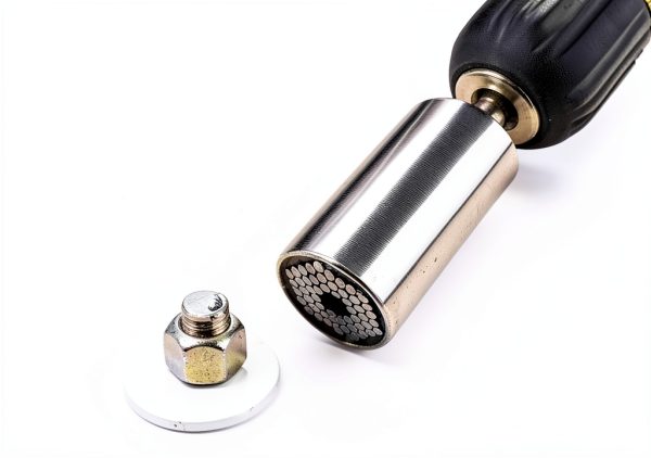 Gifts for Men, Stocking Stuffers for Adults Men, Super Universal Socket Tool, Birthday Christmas Dad Gifts for Dad Him Husband, Grip Socket Set w/Power Drill Adapter, Cool Tools Gadgets for Mens Gifts-2