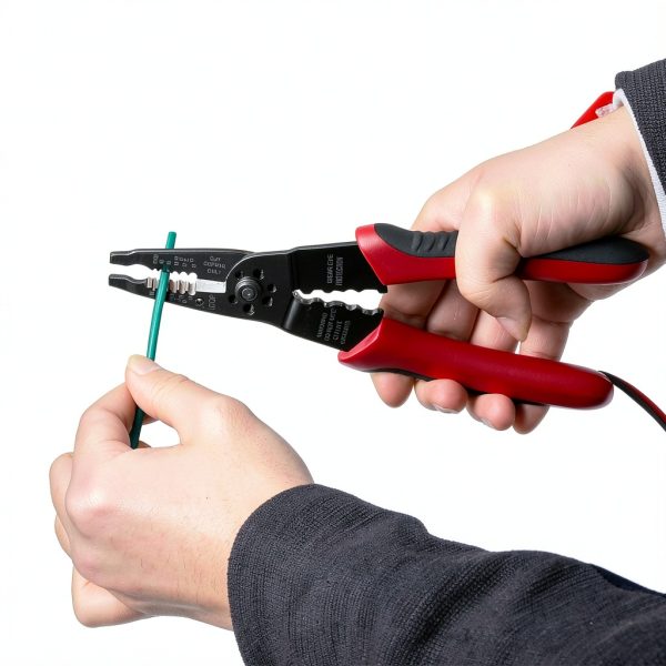 Wire Stripper WGGE WG-015 Professional 8" Red/Black High Carbon Steel-5