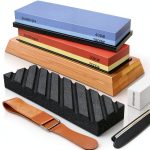 Knife Sharpening Stone Intelitopia 400/1000 3000/8000 Whetstone Set-0