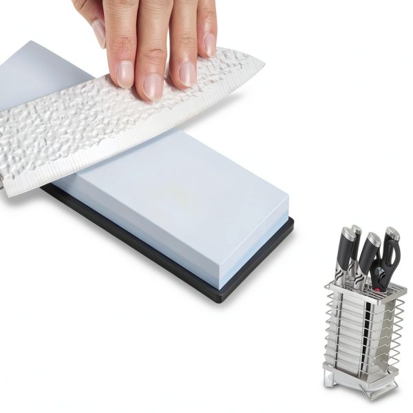Knife Sharpening Stone Intelitopia 400/1000 3000/8000 Whetstone Set-5