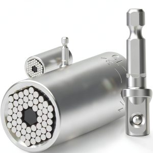 Gifts for Men, Stocking Stuffers for Adults Men, Super Universal Socket Tool, Birthday Christmas Dad Gifts for Dad Him Husband, Grip Socket Set w/Power Drill Adapter, Cool Tools Gadgets for Mens Gifts-0