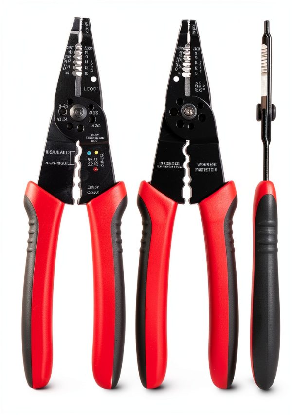 Wire Stripper WGGE WG-015 Professional 8" Red/Black High Carbon Steel-1